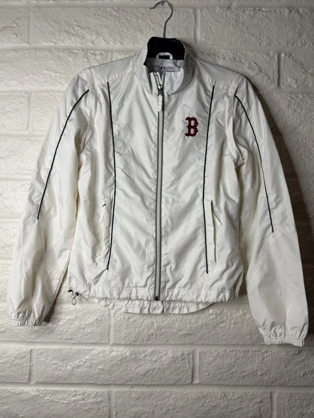 Boston Red Sox Windbreaker Jacket White MLB Genuine Merchandise G-III Sports